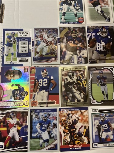New York Giants NFL Football Card Lot (50 Cards) Rookies, Stars, Inserts - Picture 6 of 8