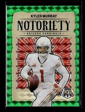 2024 Panini Mosaic Notoriety Green Prizm #10 Kyler Murray Arizona Cardinals
