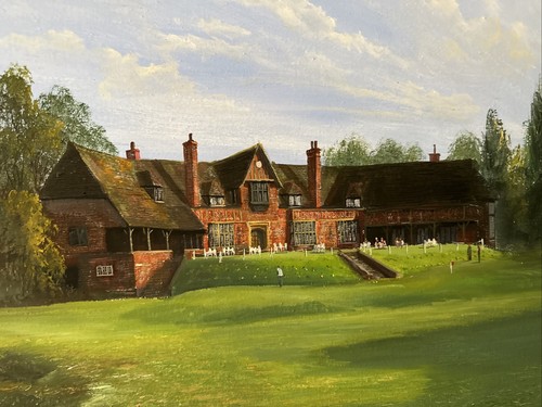 Original Oil Painting By Malcolm Gearing - Cuddington Golf Club Surrey 78x108cm - Picture 2 of 24