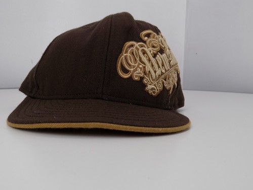 Gorra de béisbol NEW-Era 59fifty Nueva York Sombrero 100% lana talla 7 1/2, raro, marrón - Imagen 11 de 11