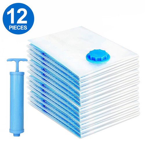 12X Vakuumbeutel Auflaufungsbeutel Vakuumierbeutel mit Pumpe für Bett, Kleidung - Bild 12 von 12