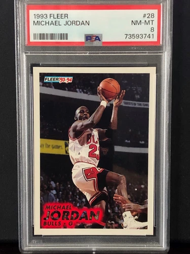 1993 Fleer #28 Michael Jordan PSA 8