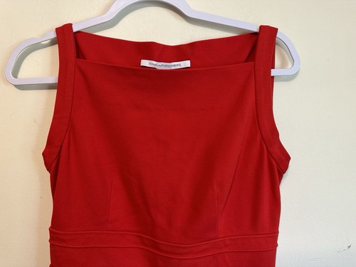 DIANE VON FURSTENBERG Bateau Neckline Knee-Length Dress Cocktail Wedding Size 4 - Picture 2 of 8