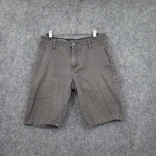 Volcom Shorts Mens 28 Gray Bermuda Low Rise 9" Flat Front Walking Casual Outdoor - Picture 1 of 15