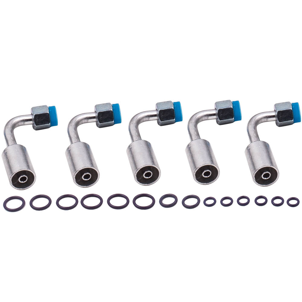 Universal 134a Air Conditioning AC Hose Line Kit w/ Fittings Drier eBay
