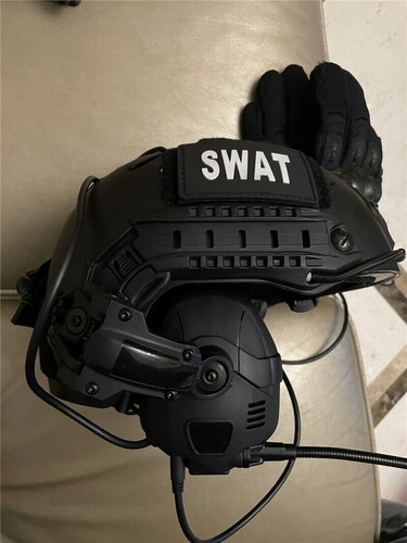 AMP Tactical Headset Military Bluetooth Earphone Noise Reduction For Fast Helmet - Picture 6 of 25
