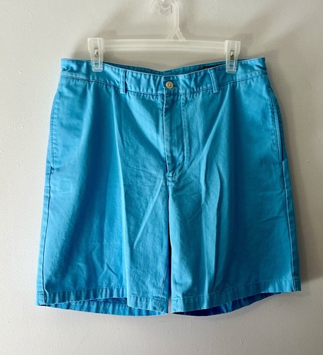 Vineyard Vines blau Clubshorts Herren vorne flach Chino Shorts adrett gebraucht, in einwandfreiem Zustand Größe 34 - Bild 7 von 9