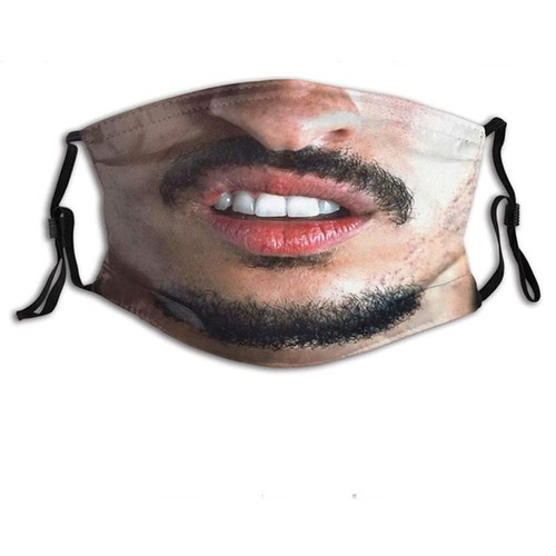 Breathable Funny Printed Mask Facial Expression Party Cosplay Mask Motorcycle - Picture 19 of 41