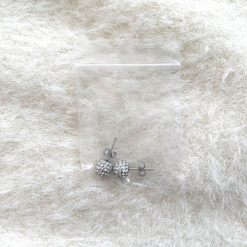 Perfect Condition Ann Taylor Sterling Silver Cubic Zirconia Pave Stud Earrings - Bild 5 von 5