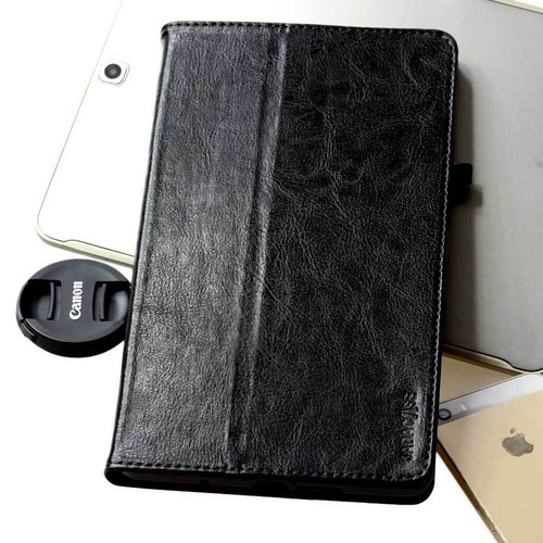 Premium Leder Cover für Samsung Galaxy - Huawei MediaPad Schutzhülle Tablet Case - Picture 1 of 12