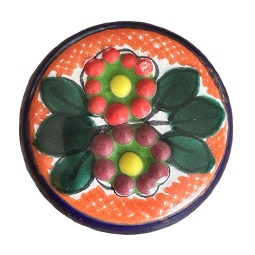 Handbemalte Keramik Schnaps Tequila Dekanter 7" mit Stopfen Bar Talavera Mexiko - Bild 8 von 11