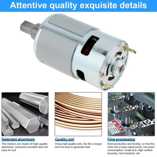 775 DC Motor 18-21V 15000RPM High Speed Blower Motor - Picture 5 of 12