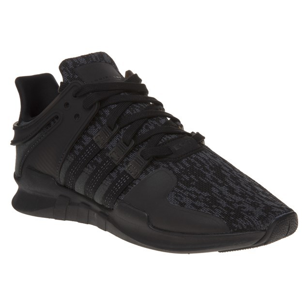 New Mens adidas Black EQT Support ADV Textile Trainers Running Style Lace Up New Mens adidas Black EQT Support ADV Textile Trainers Running Style Lace Up