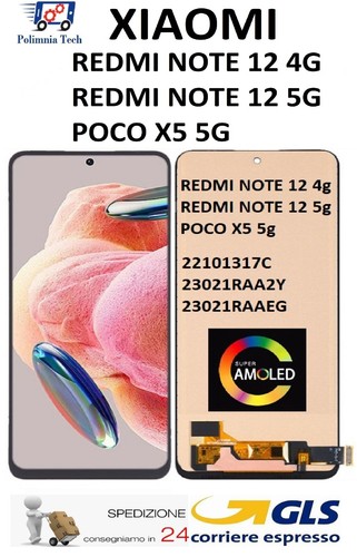 XIAOMI REDMI NOTE 12 4G 23021RAA2Y DISPLAY - 5G 22101317C - GLAS TOUCH OLED GLS - Bild 1 von 13