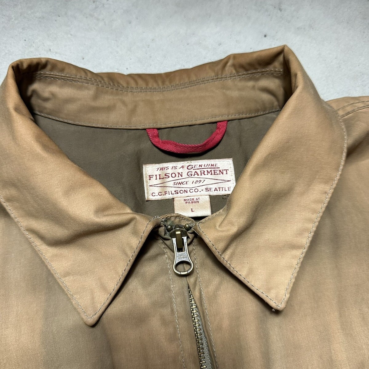 Vintage Filson Tin Cloth Cruiser Jacket Brown Cargo Canvas
