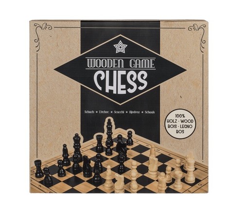 Chess Holz-Brettspiel 100% Party Game Ca 11 3/16x11 3/16in IN Gift Box - Picture 4 of 4