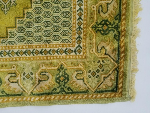 Vintage Traditioneller Handgeknüpfter Orientteppich Wolle Mehrfarbig 99x52cm - Bild 4 von 12