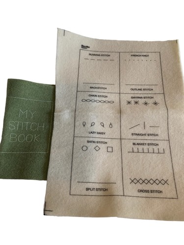 Kit de Diseño Bordado Bucilla Punto de Cadera Imágenes Bohemias Transferencia de Hierro Nuevo en Paquete - Imagen 11 de 11