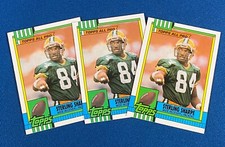 3- 1990 Topps Sterling Sharpe Football Cards #140 Green Bay Packers