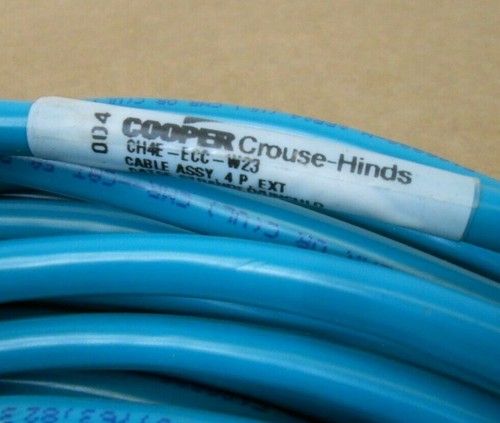 NEW COOPER CROUSE HINDS CH4E-ECC-W23 CH4EECCW23 CABLE ASSEMBLY 4 AMP (10 AVAIL) - Picture 2 of 4
