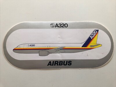 Alter Aufkleber Flugzeug Airplane Airline AIRBUS A320 AIR 2000 First Choice