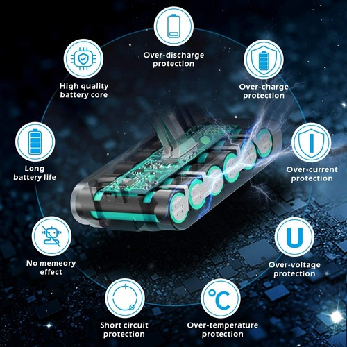 9500mAh For Dyson V6 Battery SV03 SV04 SV09 DC58 DC59 DC61 DC62 DC74 v6 Animal - Picture 12 of 12