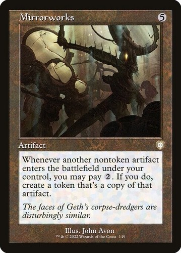 NM Retro Mirrorworks, MTG, The Brothers' War, Magic the Gathering, 149