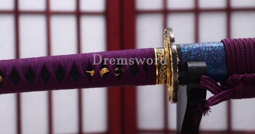 Unokubi Zukuri T10 Steel Clay Tempered Katana Japanese Samurai Sword with Bo hi - Picture 3 of 13