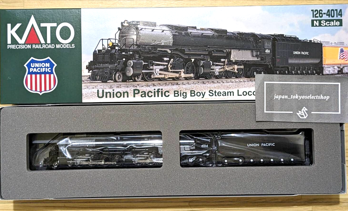 KATO  Union Pacific  Big  Boy 3点セット！! Kato N Scale 4-8-8-4 Union Pacific Big Boy Steam Locomotive