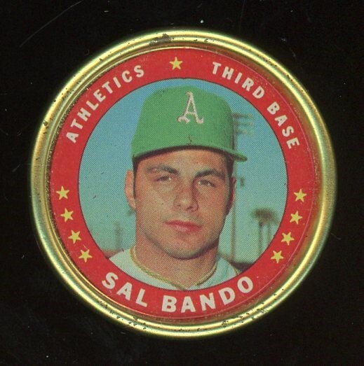 1971 Topps Coins Baseball #132 Sal Bando