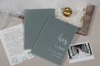 Velvet vow books with custom names, bride and groom vow booklets
