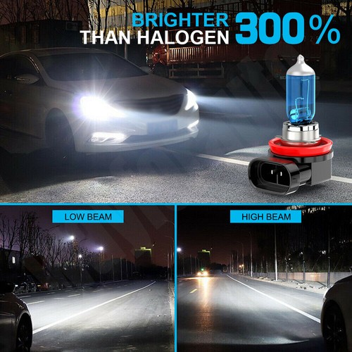 H11 H9 Headlight Super Bright Bulbs Kit 10000LM HIGH/LOW Beam 6000K White - Picture 6 of 10