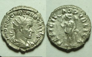 Trebonianus-Gallus-251AD-antoninianus-Rare-ancient-Roman-Silver-coin-Felicitas