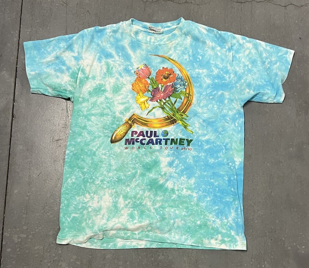 Paul McCartney ポロシャツ Lサイズ 青 Paul McCartney ポロシャツ Lサイズ 青