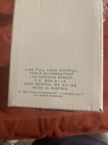 Towle Crystal Cut Glass Three Candlesticks Full Lead Crystal - Picture 8 of 10