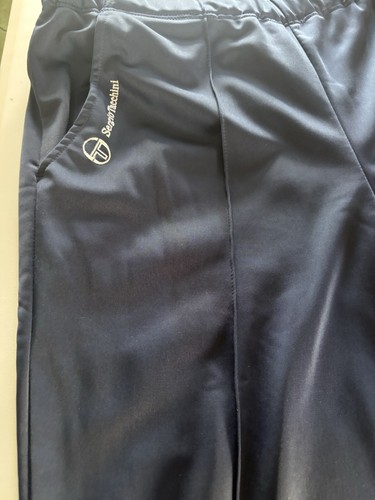 Pantaloni da pista vintage Sergio Tacchini uomo taglia 36 vita con coulisse, foderati tennis - Foto 8 di 8