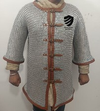 Aluminium Flat Ring Riveted Chainmail Shirt Anodized Full Sleeve Chainmail Armor