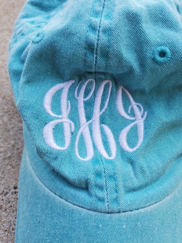 Gorra ajustable JHJ Fancy Script azul envejecido 424 - Imagen 2 de 4