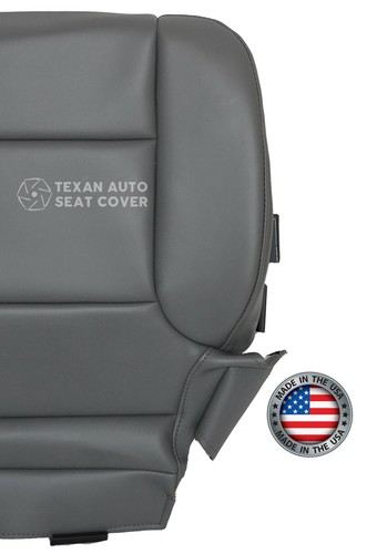 2015-2017 GMC Sierra 2500HD Single-Cab SL Driver Bottom Vinyl Seat Cover Gray - Picture 6 of 7