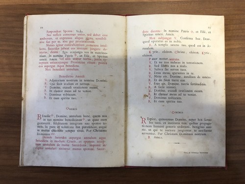 ORDO BAPTISMI PARVULORUM MATRIMONI SACRAMENTUM XIX secolo - Picture 6 of 8