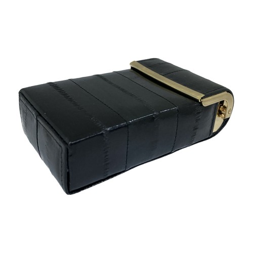 Genuine Eel Skin Leather Sliding Cigarette Case Wallet Tobacco Case - Picture 8 of 135