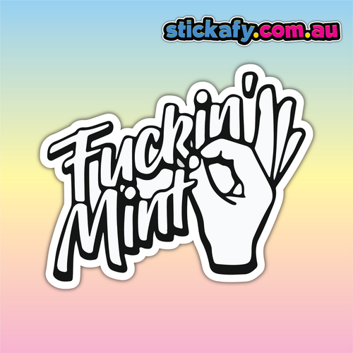 F*ckin' Mint Sticker Funny Laptop Car Window Bumper 4x4 Ute Decal 4wd Cute - Picture 4 of 4