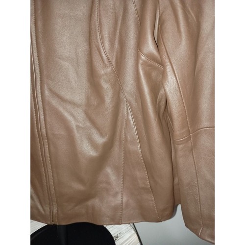 UNIFORM WOMAN: John Paul Richard braune Lammlederjacke, Damengröße 1X - Bild 3 von 7