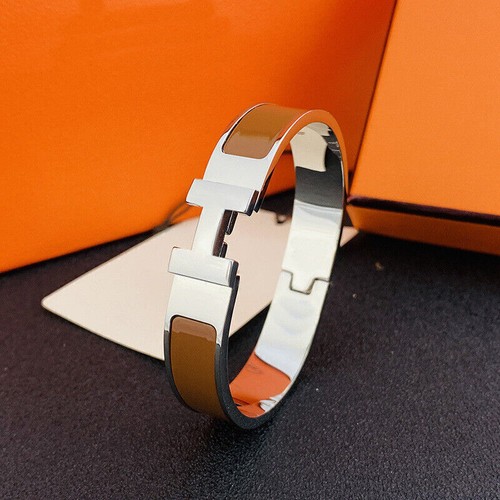 Hot High Quality Womens Classic Luxury Stainless Steel H-buckle Bracelet 17-19cm - Picture 30 of 39