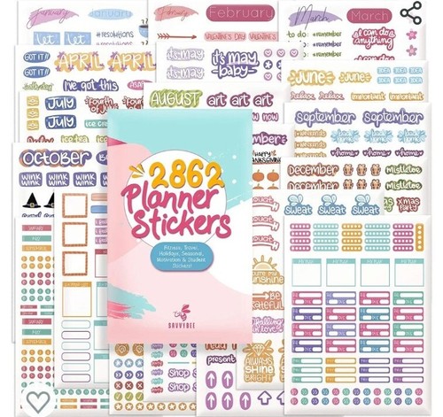 Libro de recortes Savvy Bee 2862 calcomanías planificadores diarios - Imagen 4 de 6