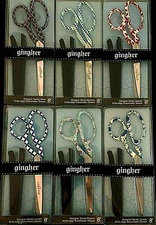 GINGHER LIMITED EDITON DESIGNER SERIES 8" DRESSMAKER SCISSORS  NIB 