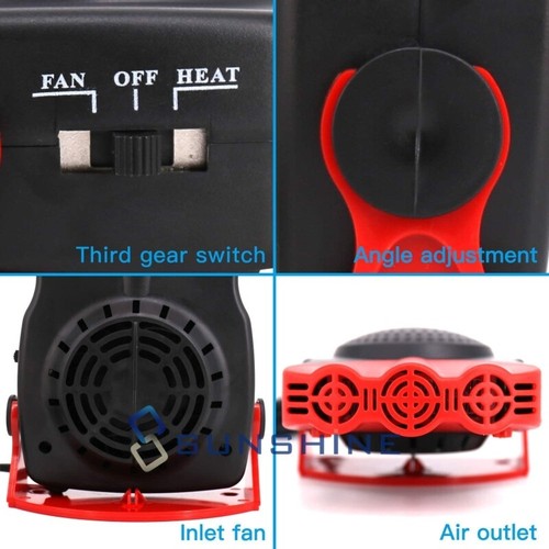 12V Car Electric Air Conditioning Fan Auto Cooling Air Conditioner Heater Fan - Picture 43 of 59