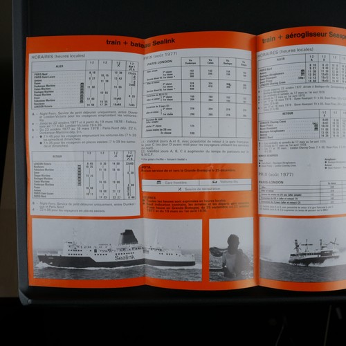 Pour Aller en Angleterre prenons le train 1977 Sealink Paris London Southampton - Picture 3 of 6