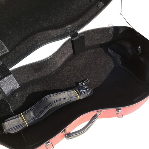 Estuche para violonchelo avanzado 4/4 tamaño completo caja para violonchelo de fibra de carbono luz fuerte con rueda - Imagen 10 de 13
