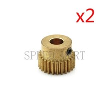 2pcs 4mm Bore 25 Teeth 5mm Teeth width 0.5 Module Motor Metal Brass Gear Wheel